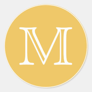 STICKER ROND LETTRE JAUNE ET CHAUSSÉE