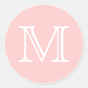 Sticker Rond Lettre monogramme