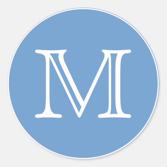 Sticker Rond Lettre monogramme (Devant)