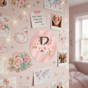 Sticker Rond Lettre P