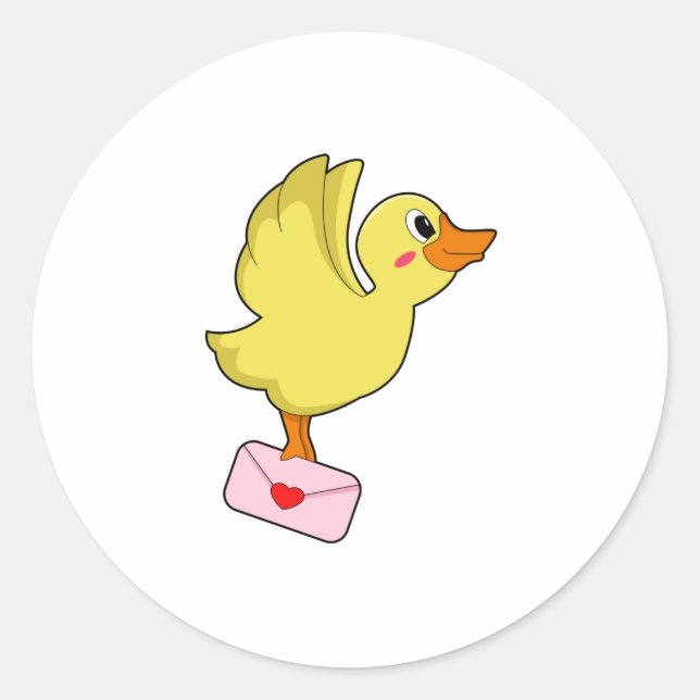 STICKER ROND LETTRE PORTEFEUILLE DE CANARD (Devant)