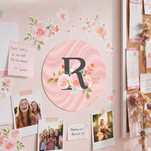 Sticker Rond Lettre R