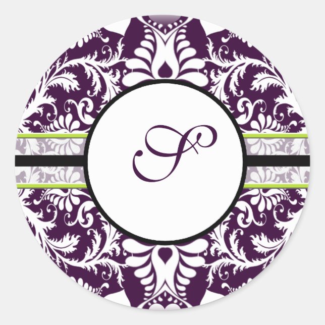 Sticker Rond LETTRE S Mariage D'AUTRE TITULAIRE POPULAIRE (Devant)