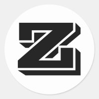 Lettre Z Vineta Alphabet par Janz White