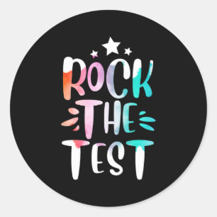 Sticker Rond L'étudiant enseignant de la journée de test