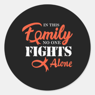 Sticker Rond Leucémie Cancer Lutter contre le cancer Ruban