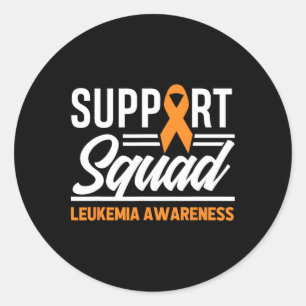 Sticker Rond Leucémie Guerrier de soutien Escadron Leucémie Can
