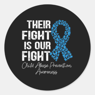 Sticker Rond Leur Combat Est Notre Lutte Contre La Maltraitance