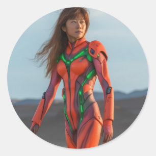 Sticker Rond L'évangélisation de Michael Bay - Asuka