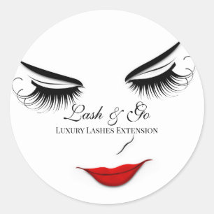 Sticker Rond Lèvres d'extension de trait d'artiste maquillage n