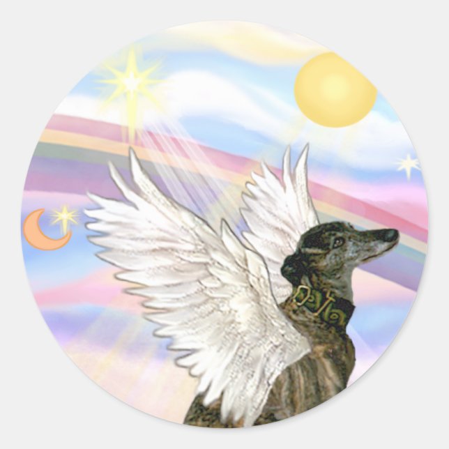 Sticker Rond Lévrier (Devant)
