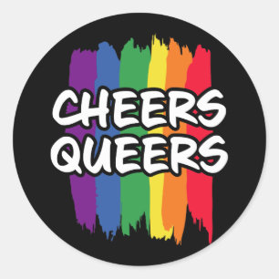 Sticker Rond LGBT Rainbow Gay Pride Love