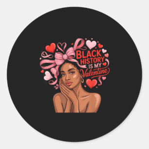 Sticker Rond L'histoire des Noirs est mon mois de la Saint-Vale