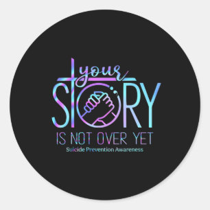 Sticker Rond L'Histoire N'Est Pas Terminée Et La Sensibilisatio
