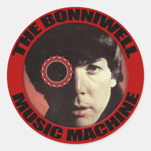 Sticker Rond L'homme dans la machine