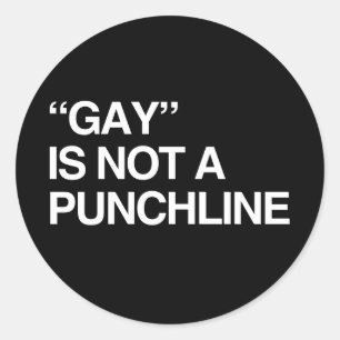 STICKER ROND L'HOMOSEXUALITÉ N'EST PAS UNE BLAGUE