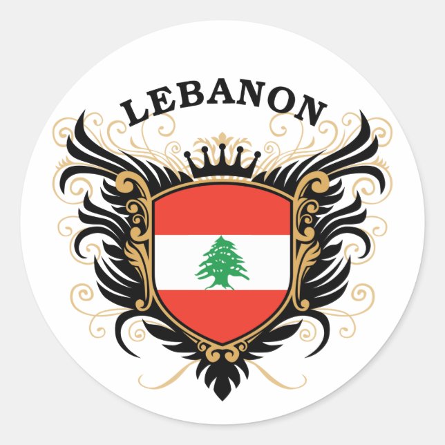 Sticker Rond Liban (Devant)