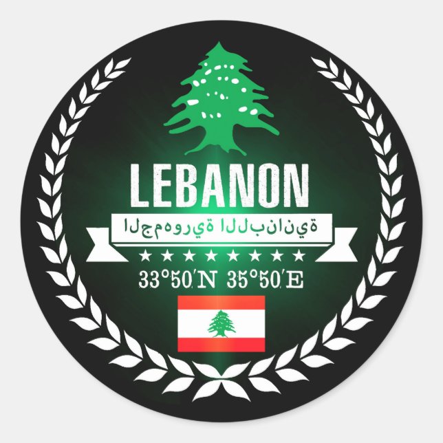 Sticker Rond Liban (Devant)