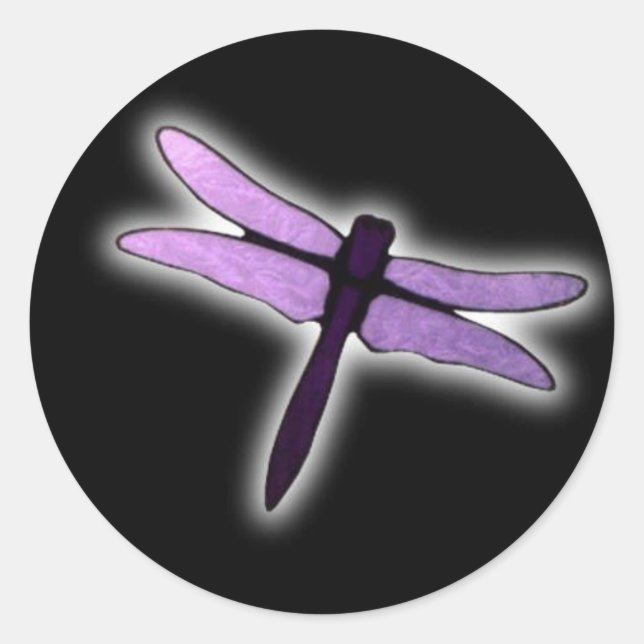 Sticker Rond libellule (Devant)