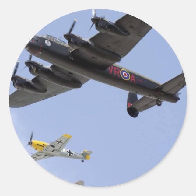Sticker Rond Libérateur B-25 P-51 Mustang (Devant)