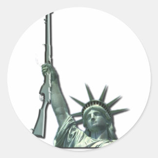 STICKER ROND LIBERTÉ DANS LES ARMES À FEU - 2E AMENDEMENT