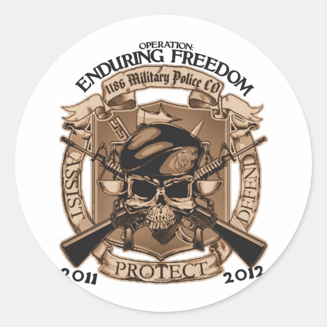 Sticker Rond Liberté immuable de 1186 députés (Devant)