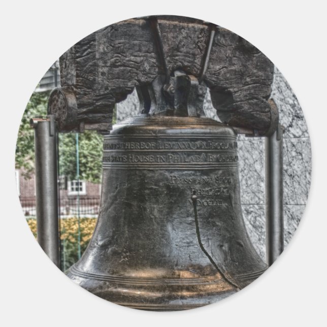 Sticker Rond Liberty Bell (Devant)