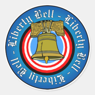 Sticker Rond Liberty Bell