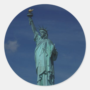 Sticker Rond Liberty Enlightening the World - Statue de la Libe