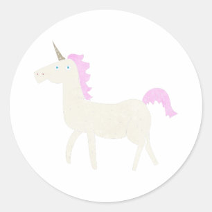 Sticker Rond licorne