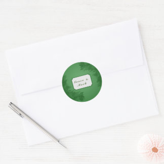 Sticker Rond Lierre vert   