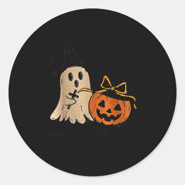 Sticker Rond Life Is Y Without Jesus Christian Halloween  (Devant)