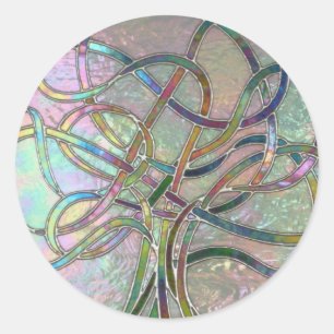 Sticker Rond Lifes allume l'autocollant (en verre souillé)