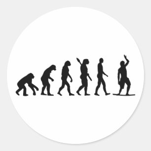 Sticker Rond Ligne d'analyse d'évolution