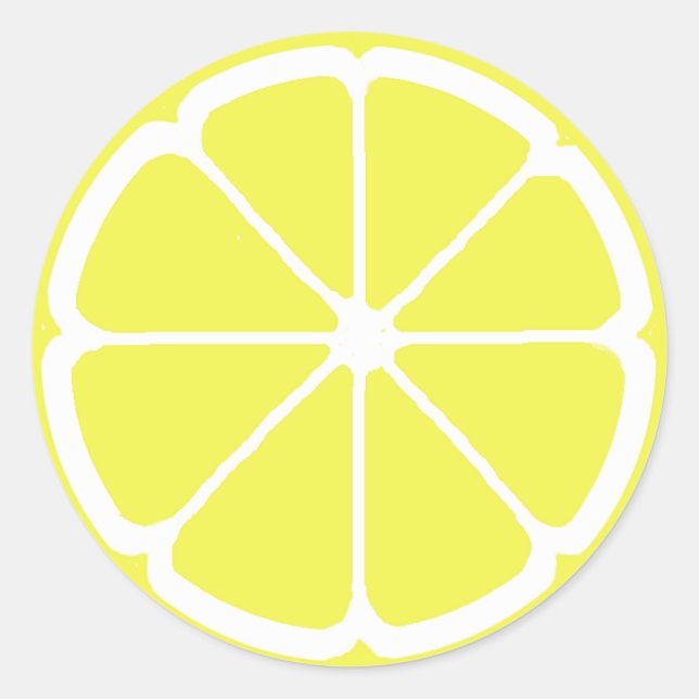 STICKER ROND LIGNE DE LÉMON PAR SHARON SHARPE (Devant)