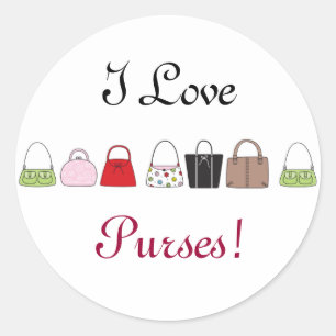 Sticker Rond Ligne des bourses - bourses d'amour d'I !