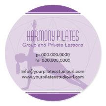 Lignes convergentes Pilates violets