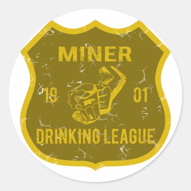 Sticker Rond Ligue de la boisson des mineurs (Devant)