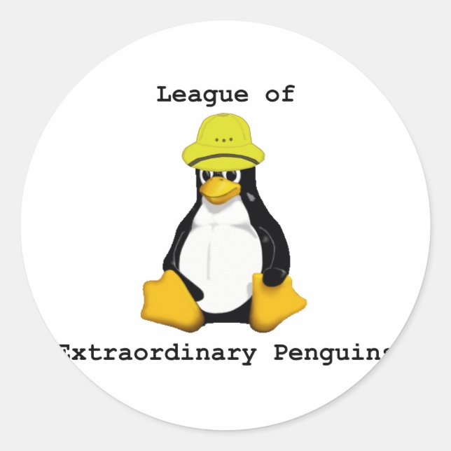 Sticker Rond Ligue des pingouins extraordinaires 2 (Devant)