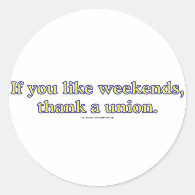 Sticker Rond LikeWeekends (Devant)