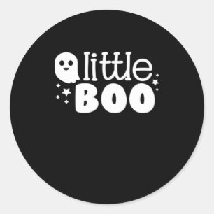 Sticker Rond Lil Boo Halloween Style Vintage