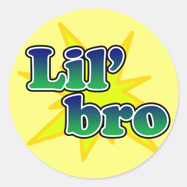 Sticker Rond Lil Bro (Devant)