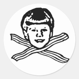 Sticker Rond Lil Chiz Aime Bacon Sticker!