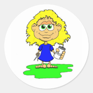 Sticker Rond Lil Crafty