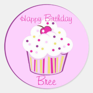 Sticker Rond Lil' Cupcake