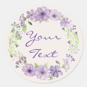 Sticker Rond Lilac