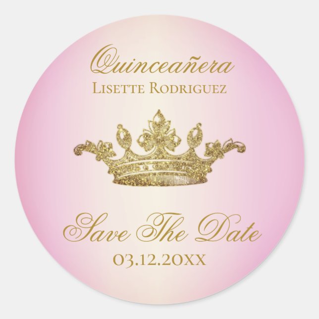 Sticker Rond Lilac Blush Bourgogne Enregistrer La Date Quincean (Devant)