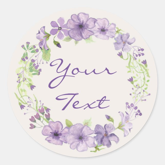 Sticker Rond Lilas (Devant)