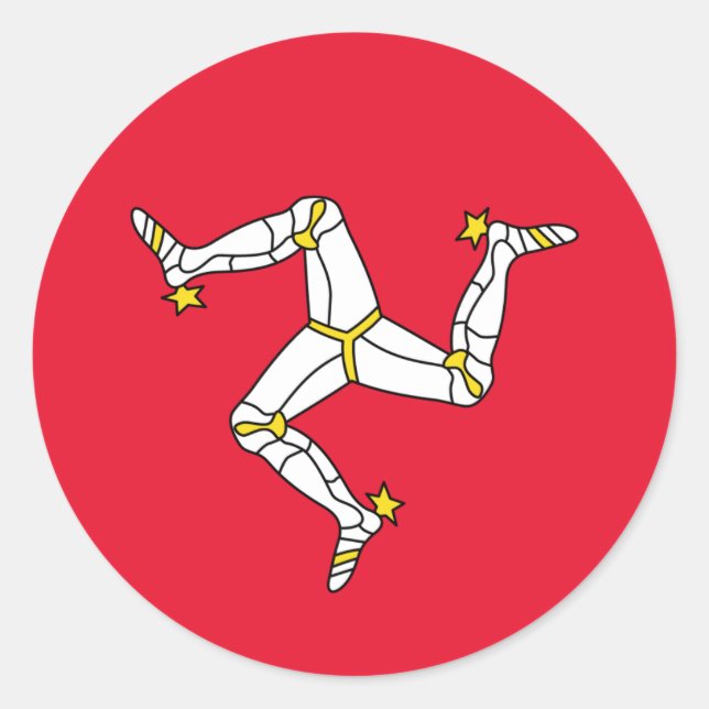 Sticker Rond L'île de Man (Devant)