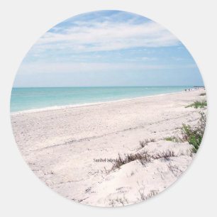 Sticker Rond L'île de Sanibel, Floride